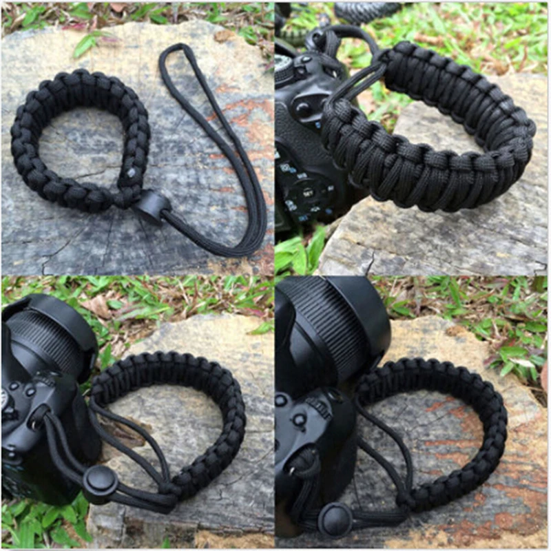 Adjustable Strong Camera Adjustable Wrist Lanyard Strap Grip Weave Cord for Para Cord DSLR