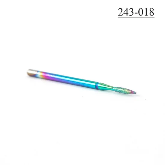 STZ, 1 шт., фрезы для маникюра, алмазные сверла для ногтей, фрезы с шариковым пламенем, роторная шлифовальная машина для удаления кутикулы, инструменты для ногтей#1514-3 - Цвет: 243-018