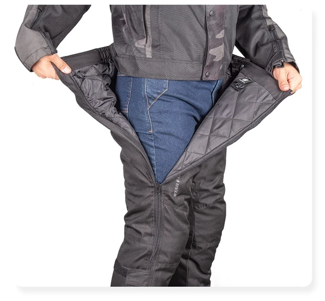 Pantalones para hombre, ropa textil para motocicleta, con cierre de cremallera, cálidos, a prueba de viento, invierno AliExpress