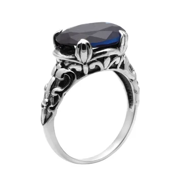 

Authentic New Fashion Women Rings Sapphrie 925 Silver Ring Size 6 7 8 9 10 Jewelry For Women Free Shipping Wholesale