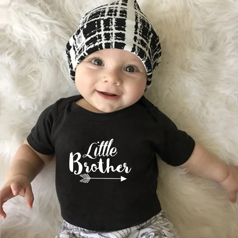 Family Matching Outfits Brother Sister Summer Tshirt Baby Boys Romper Little Boy Bodysuit Big Sister T-shirt Summer Kid Top Tees 5