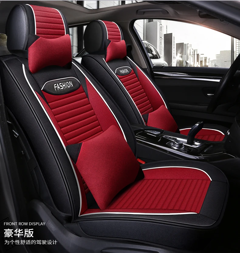Полное покрытие льняное волокно авточехлы для сидений toyota avensis t25 t27 camry 40 50 55 70 c-hr chr corolla e150 cor