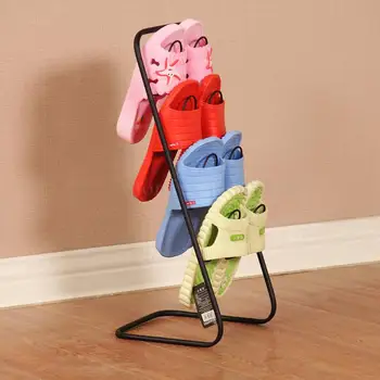 

European creative living room floor multi-layer wrought iron shoe rack simple bathroom toilet slippers shelf dormitory shoe