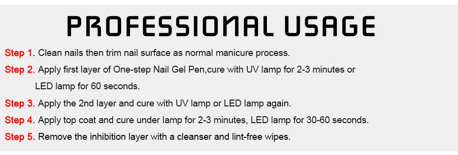 Arte do Unha Salão de Beleza 3 em 1 Passo Unha Polonês Caneta Embeber Fora uv Led Verniz Kit Faça Você Mesmo Cola Senhora 5 um Gel 6 High Quality Beleza e saúde