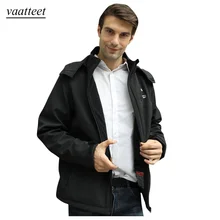 Зимняя мужская USB электрическая Брюшная спина с подогревом с капюшоном куртка контроль температуры