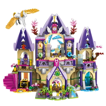 

Compatible Elves 41708 Skyra's Mysterious Sky Castle Figure Model Building Blocks Kit Toys For Children Education Christmas Gift