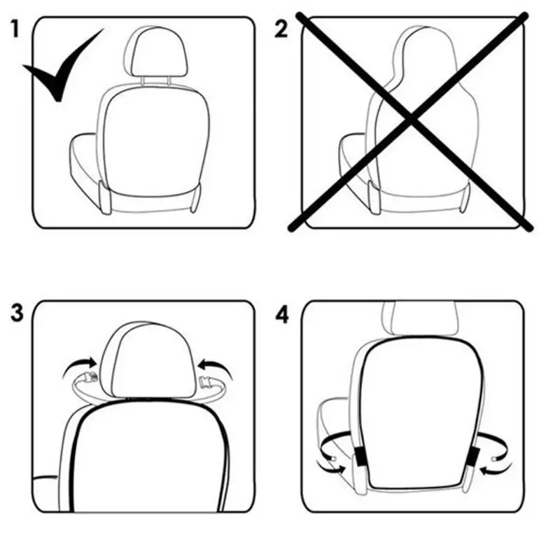 Автомобильный защитный чехол на заднюю часть сиденья для детей, коврик для защиты от грязи, защита для детей, автомобильные чехлы для сидений для детей