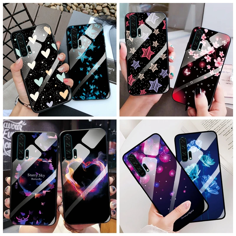 

For Huawei Honor 10 Tempered Glass Case For Huawei Honor 10I 20 20I Honor20 Pro Honor20 Lite Pro Coque Cover Case