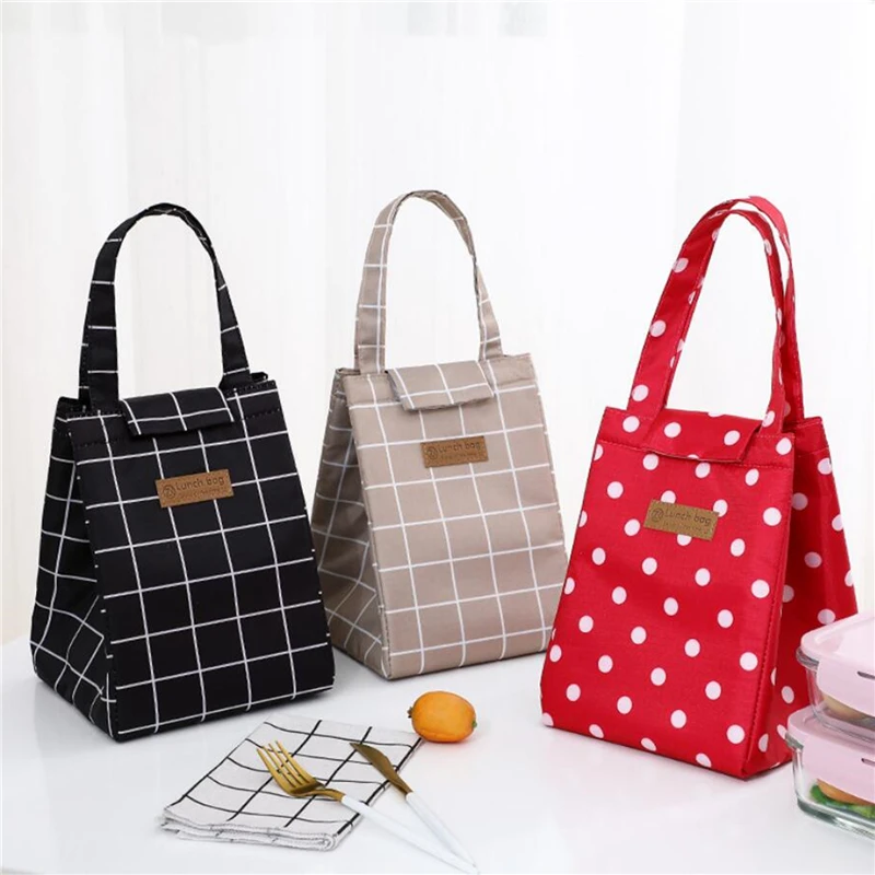 

Lunch Bag Fashion Print Floral Multicolor Cooler Bags Women Waterpr Hand Pack Thermal Breakfast Box Portable Picnic Travel New