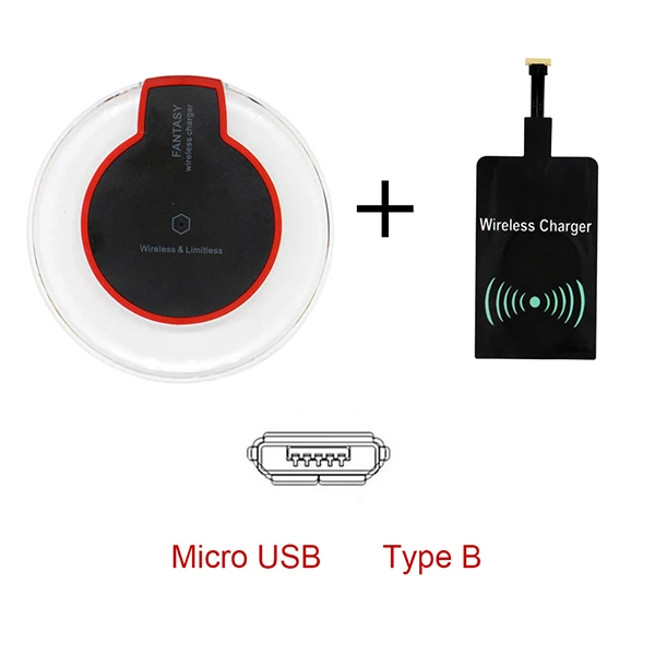 samsung wireless charger trio Qi Wireless Charging Kit Transmitter Charger Adapter Receptor Receiver Pad Coil Type-C Micro USB kit for iPhone Xiaomi Huawei wireless charging station Wireless Chargers