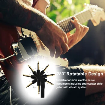 

Transmitter Receiver 280 Degree Rotation Universal Wireless Guitar System Plug And Play Portable 20-20KHz UHF Audio Low Noise