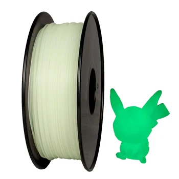

Hot Sell PLA 1.75mm 3D pla Filament Glow In Dark Green Filament