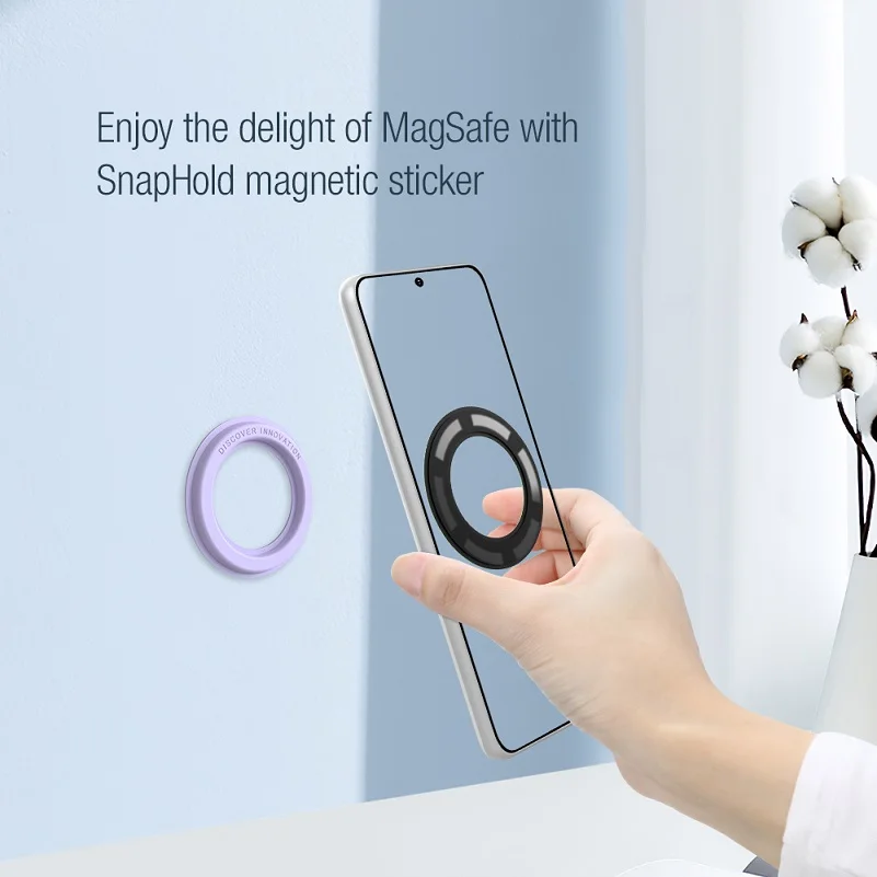 Nillkin-Autocollant magnétique pour iPhone, support de téléphone, plaque  magnétique, Samsung Galaxy S23, S22, iPhone 13