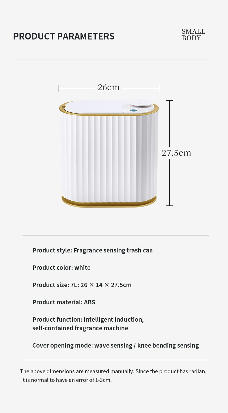 7l sensor inteligente lata de lixo casa