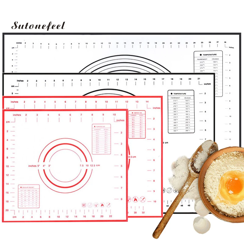 

40/60*60cm Silicone Baking Mat with Scale Non Stick Kneading Dough Pastry Baking Sheet Kitchen Utensils Kitchen Tool