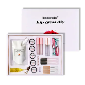 

Liquid Makeup Gift Safe Pigment Powder Handmade Home Moisturizing DIY Lip Gloss Set Base Cream Aromatherapy Essence Long Lasting