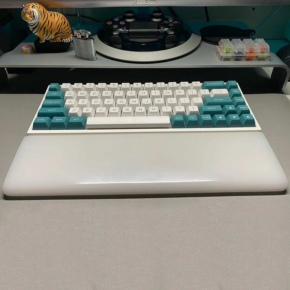 Hand Made Resin Wrist Rest Pad For Mechanical Keyboard 60 68 84 87 96 980 104 Size Customize Pure White Tray | Компьютеры и офис