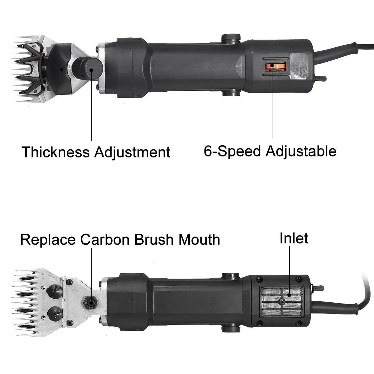 6 speed Electric Sheep Pet Hair Clipper Shearing Kit Shear Wool Cut Goat Pet Animal Shearing Supplies Farm Cut Machine 3