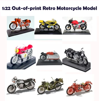 

Out of print Special Offer rare 1:22 Retro Motorcycle Model Semialloy Collection Model Various styles Fine ornaments