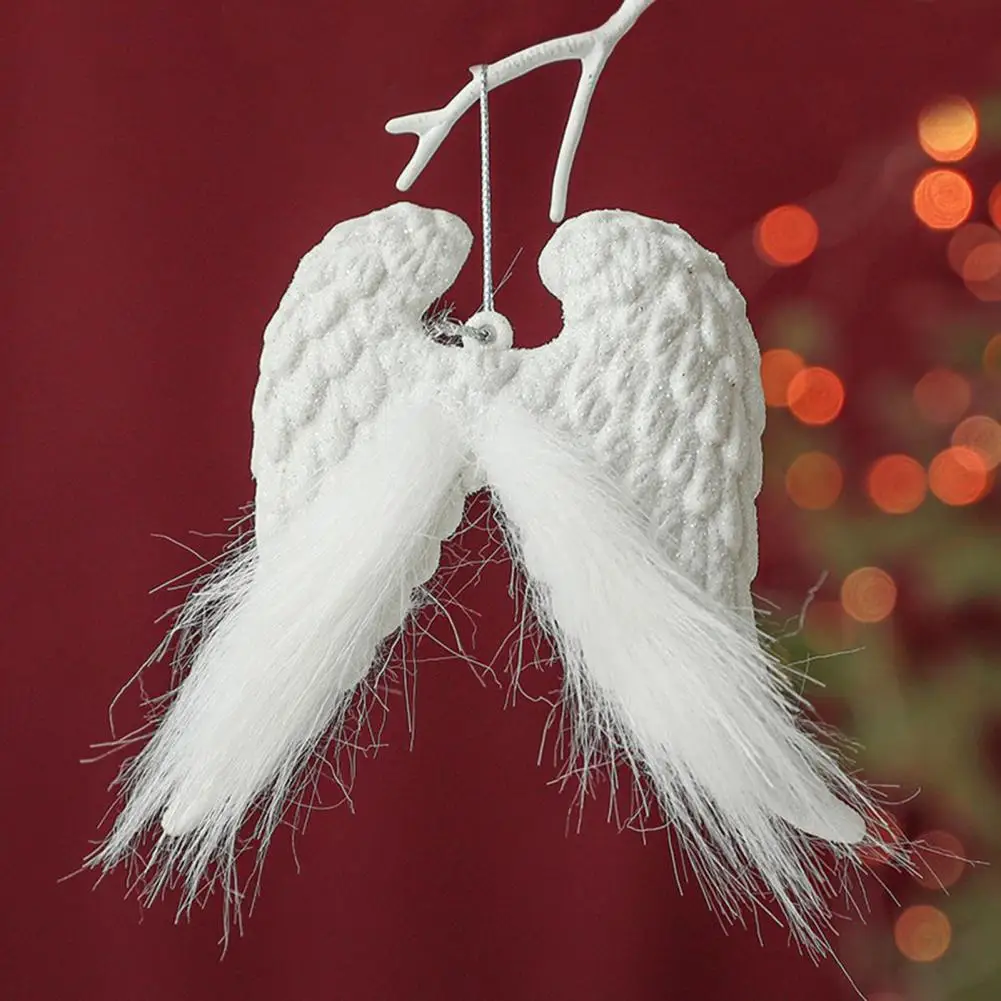 1/2/3Pcs Hanging Ornament Nice-looking Creative Snowflake Angel Wings Elk Xmas Pendants Eco-friendly Christmas | Дом и сад