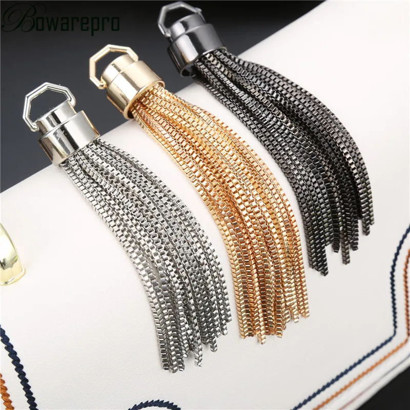 bowarepro Metal Cap Tassel Jewelry Curtain Garments Decorative Accessories DIY Key Cell Phone Bag Fringe Trim Tassels Pendant *1