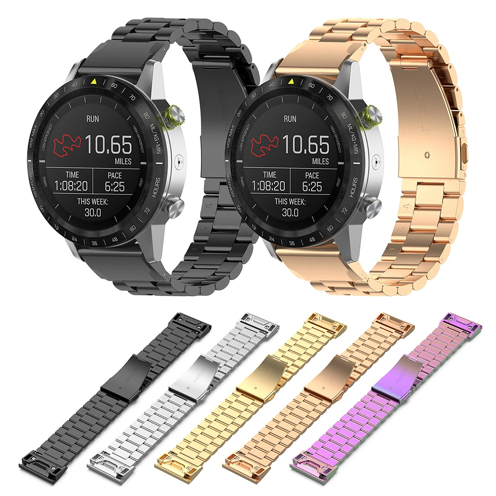 Спортивный браслет металлический ремешок для часов для Garmin Forerunner945 935 MARQ Fenix5plus Fenix5 Quatix5 Quatix5 сапфир Approachs60
