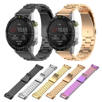 

Sport Wristband Metal Watchband Strap for Garmin Forerunner945 935 MARQ Fenix5plus Fenix5 Quatix5 Quatix5 Sapphire Approachs60