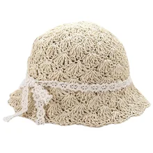 Новые пляжные шляпы ручной работы для девочек, шляпы для девочек, шляпы для родителей и детей, летние соломенные шляпы для девочек бежевого цвета