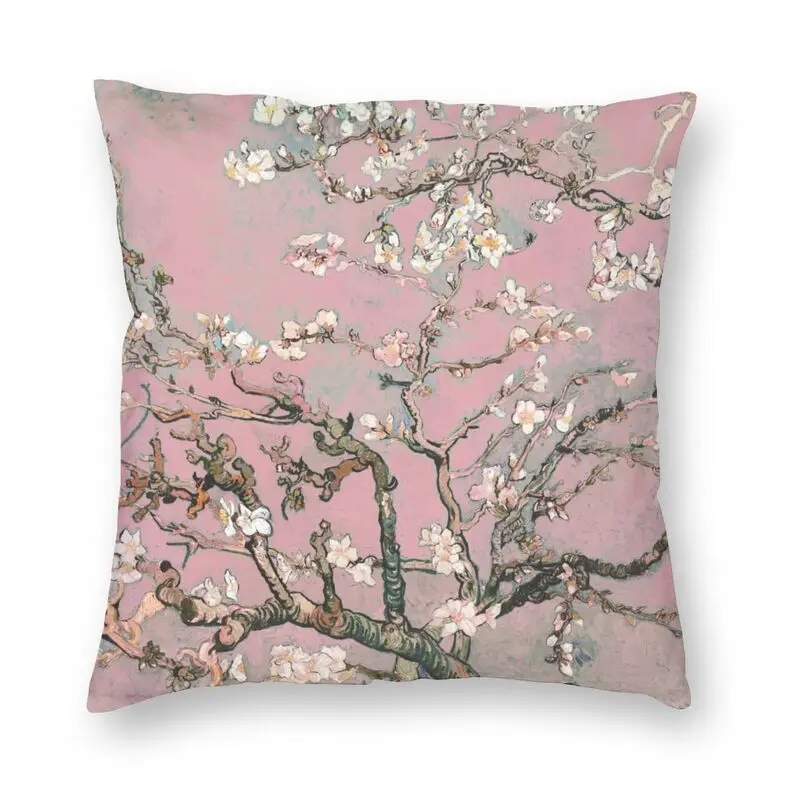 

Fashion Almond Blossoms By Vincent Van Gogh Pillow Cover Home Decor Blossoming Almond Tree Cushion Cover for Living Room