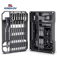 KINDLOV Набор отверток Магнитный отвертка Биты прецизионный Torx Phillips, Шестигранник 73 в 1 Мультитулы ремонт телефона ручной инструмент набор