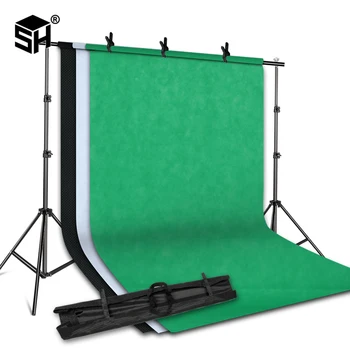 

Picturegraphy Studio2MX2M Background Stand Support System With 1.6MX3M Nonwoven Fabric Picturegraphy Backdrop HF-YPAY