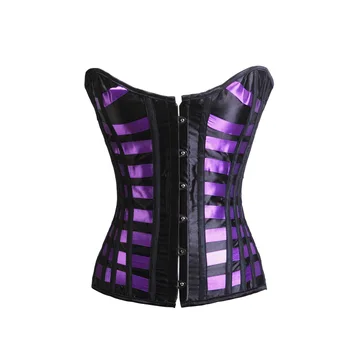 

Corset rubber bone non-lace black grid sexy Court body-shaping clothes