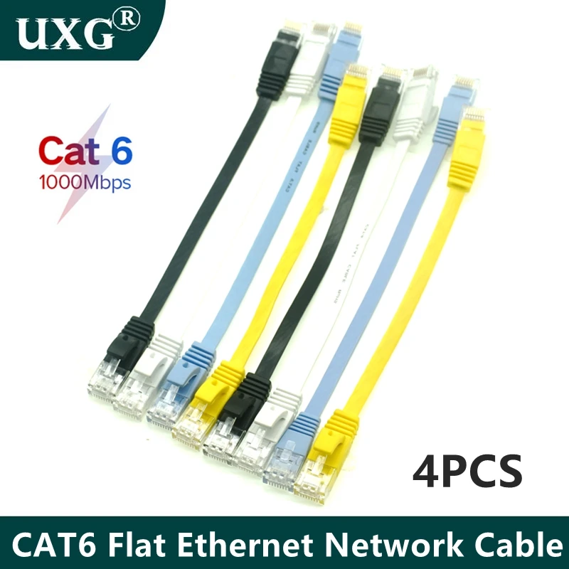 10pack 20cm 50cm 1m 3ft 2m 3m 5m 10m 20m 30m 40m 50m Cable CAT6 Flat UTP  Ethernet Network Cable RJ45 Patch LAN 1000Mbps Cable - AliExpress