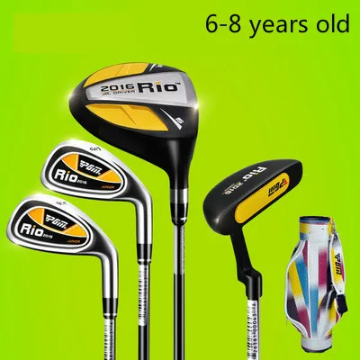6-8 years old PGM гольф-клуб для детей от 3 до 12 лет, тренировочный клуб с сумкой JRTG004 RIO - Цвет: 6-8 years old