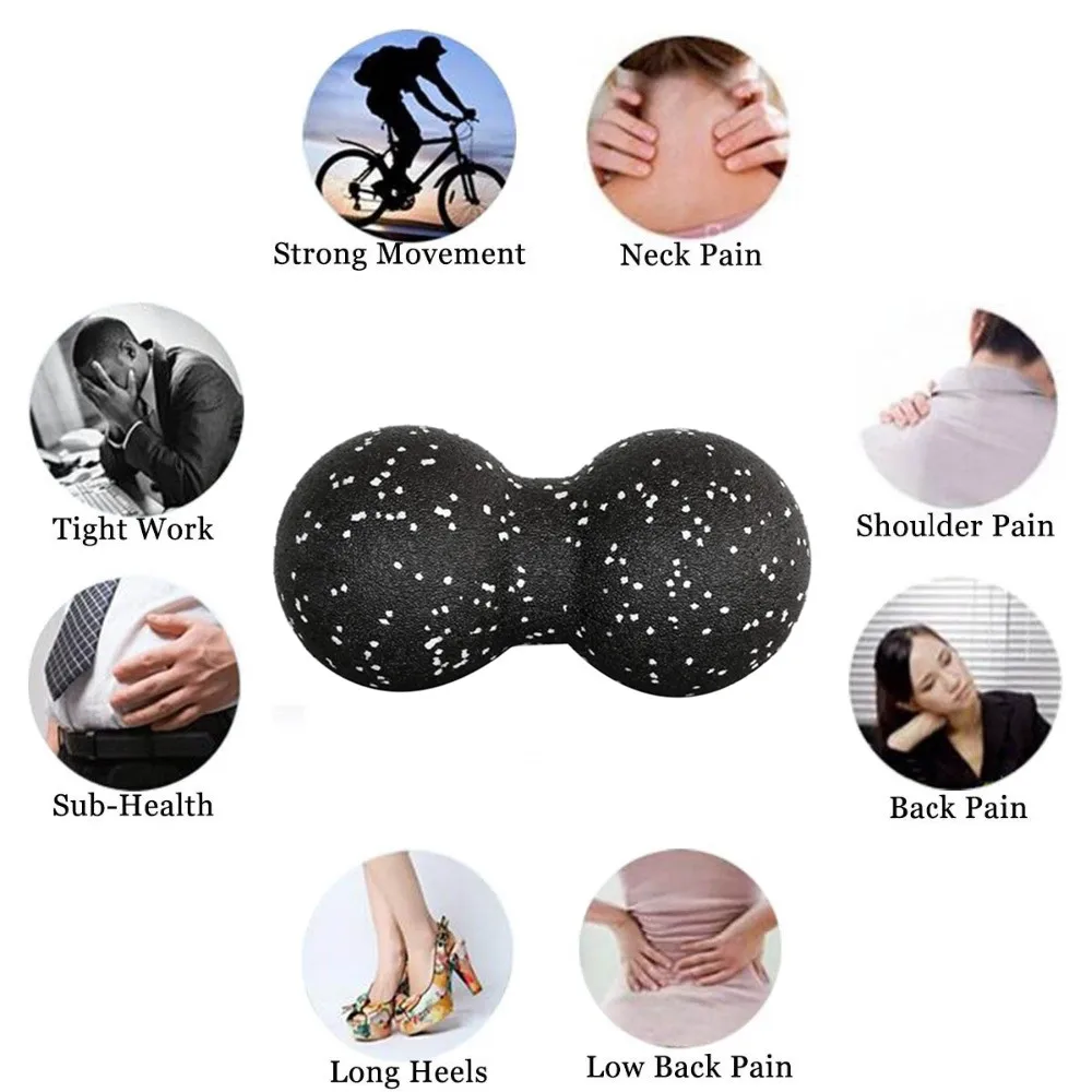 Yoga Massage Ball Back Therapy Body Building Fitness Balls Trigger Point Exercise Training Release Pain Massage Ball Set