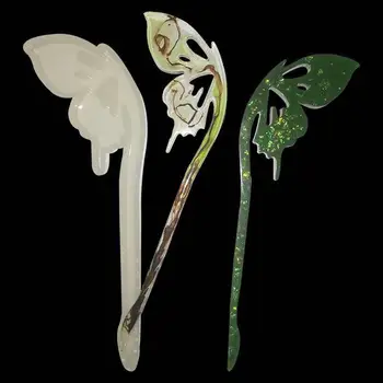 

8PCS/Set Hairpin Mould DIY Crystal Epoxy Silicone Mold Pendant Hair Clips Tools Accessories Molds For Jewelry