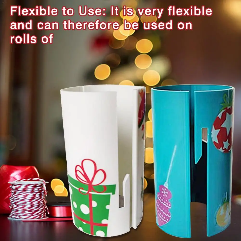 

Christmas Wrapping Paper Cutter Cylinder Office Home Sliding Cutting Tool Christmas Gift Wrapping Paper Cutter