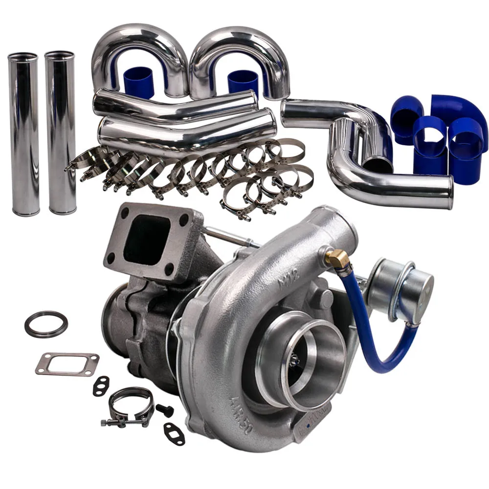 Universale Turbo T3 T04E T3.63 Ar + 76Mm 3 "Turbo Intercooler Pipe Piping Kit Turbocompressore Turbocompressore