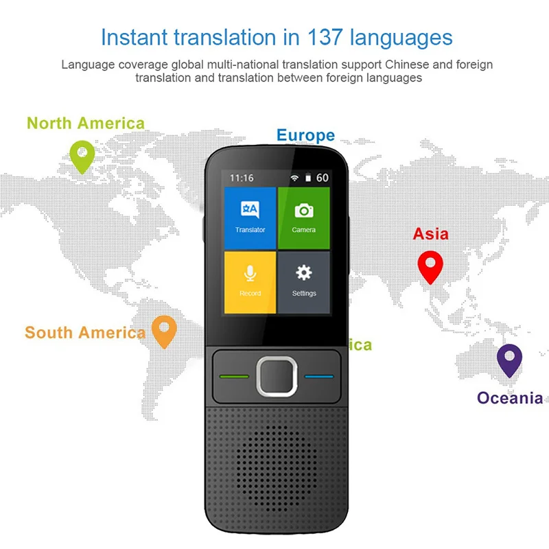 Translator Real Time Portable Smart Voice Support 137 Language Mutual Smart Portable Speech Multilingual Smart Translation