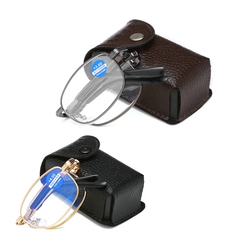 

Natural high definition crystal reading glasses folding for men and women anti-fatigue comfortable high definition glass glasses