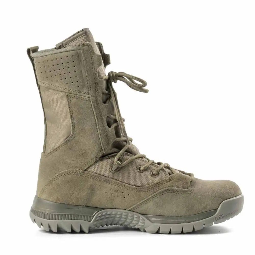 Outdoor Boots Men Leather Boots Durable Tactical Boots Sage Green Suede Leather Rubber Sole Indonesia Boots Men