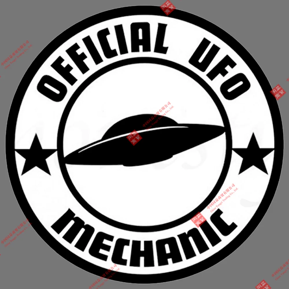 

Personalized Racing Stickers Official UFO Mechanic Funny Vinyl Sticker Car Truck Window Decal Laptop Bumper Motorcycle Decals