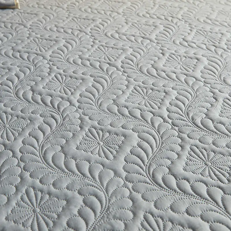 Quilted Waterproof Bed Sheet With Elastic Queen King Size Solid Color Mattress Protector For Double Bed Queen/King Bed Sheet 5