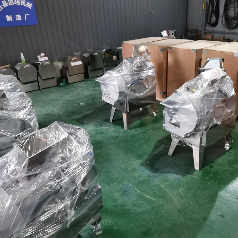 Electric Double Head Vegetable Cutter Newly Upgraded Commercial Vegetable Fruit Cutting Machine