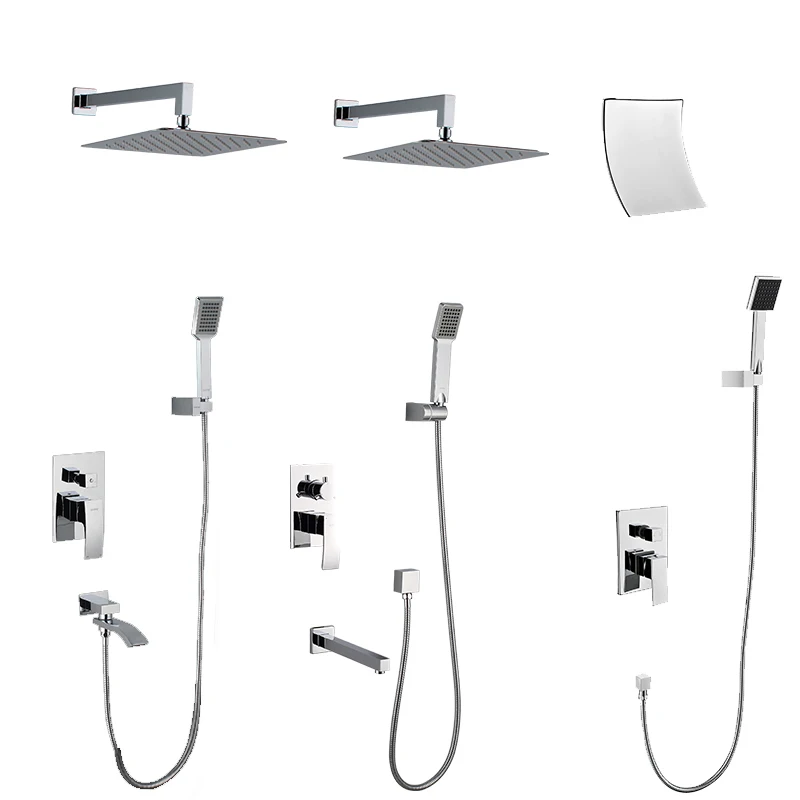 GAPPO Wall bathroom shower system  set bronze