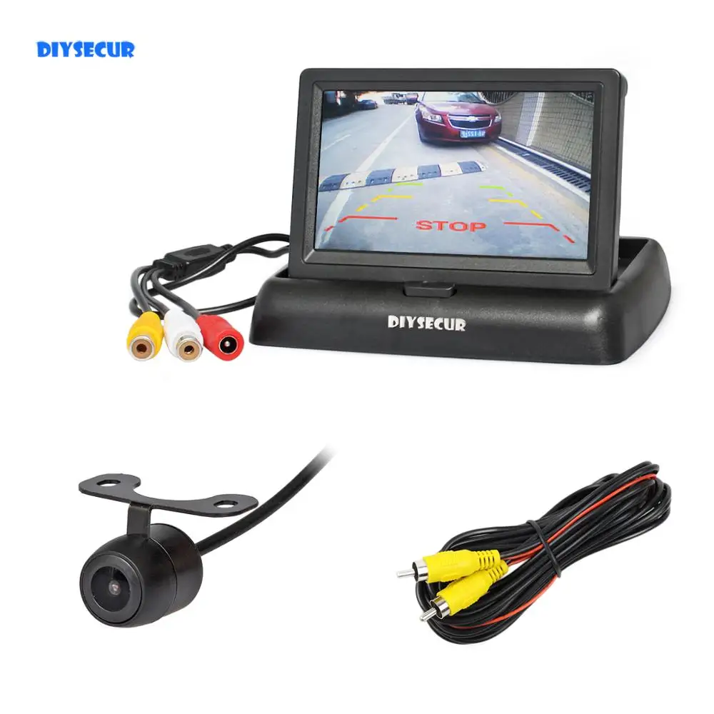 Проводной складной монитор заднего вида 4 3 дюйма|foldable rear view monitor|car monitormonitor car |