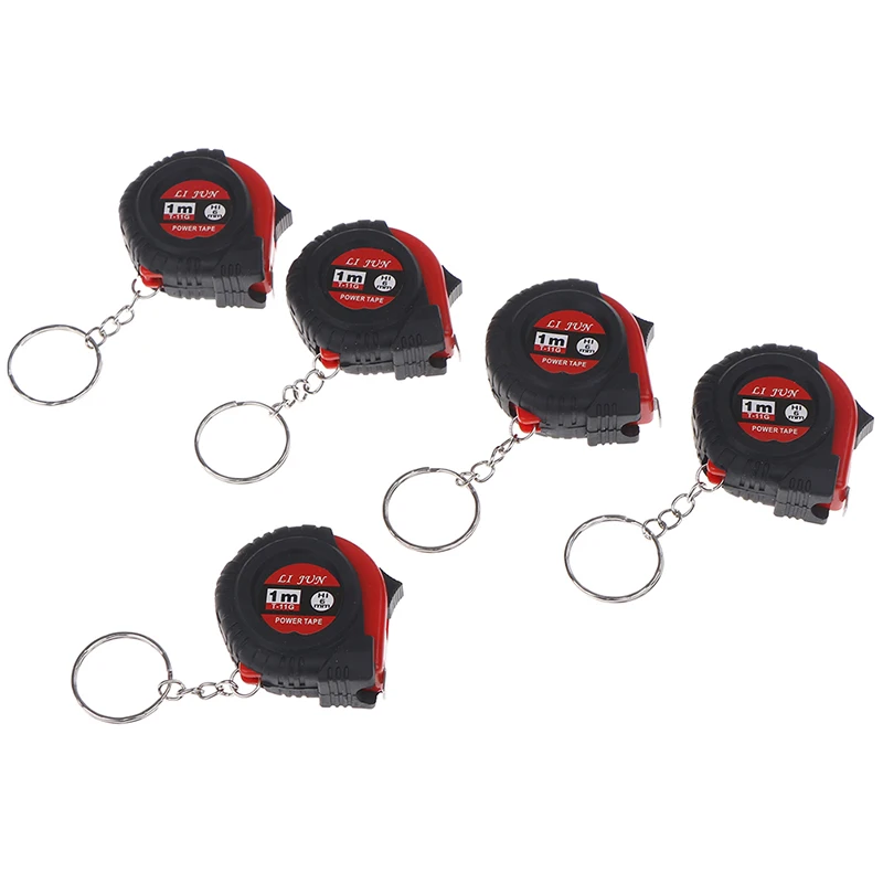 

1pc Mini Retractable Tape Measure Ruler Portable Pull Ruler 1M Keychain Retractable Ruler Heart-shaped Tape Measure