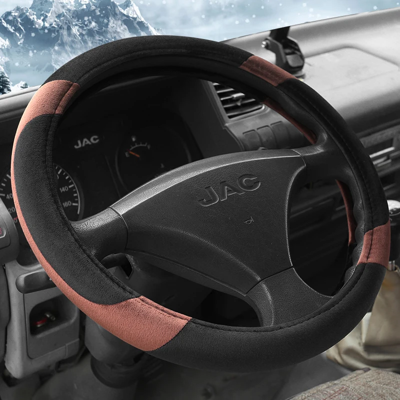 

Winter Steering Wheel Covers for Car Bus Truck 40 42 45 47 50cm Diameter Auto Steering-wheel cover
