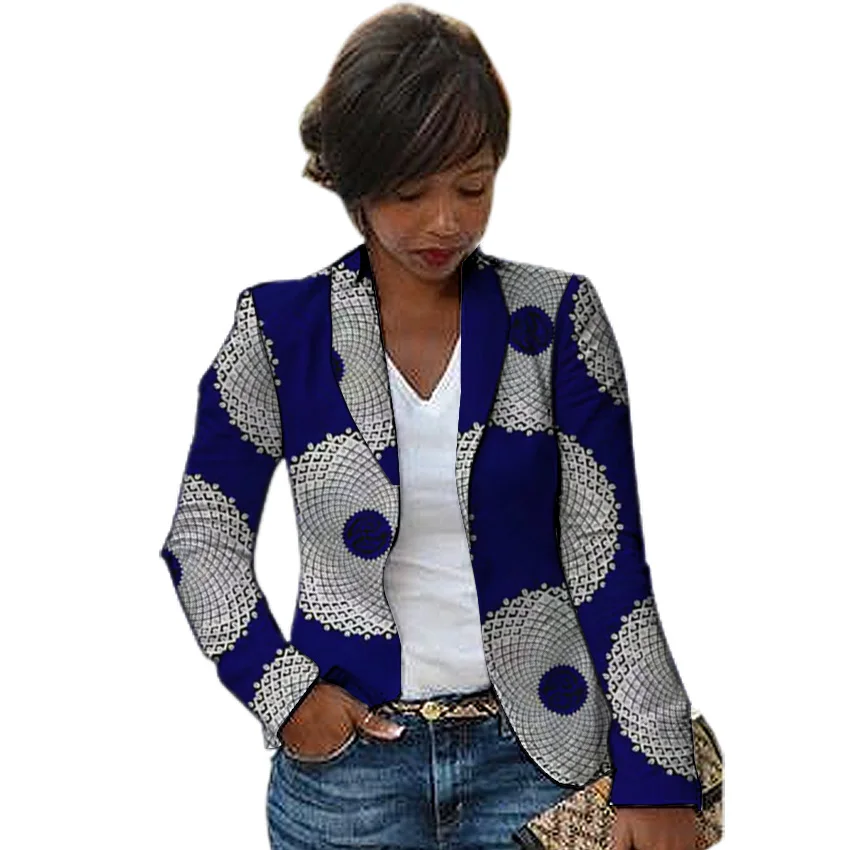 Women African blazers traditional female Dashiki print blazer for