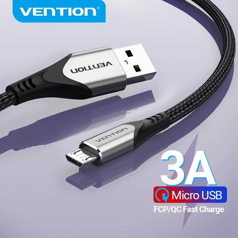Vention Micro USB Cable 3A Fast Charge USB Data Cord Cable for Samsung